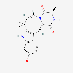 (2Z,6S,9Z)-16-methoxy-6,11,11-trimethyl-5,8,13-triazatetracyclo[10.7.0.03,8.014,19]nonadeca-1(12),2,9,14(19),15,17-hexaene-4,7-dione