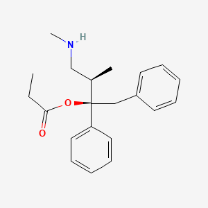 molecular formula C21H27NO2 B10787530 (+)-Norpropoxyphene-d5 (maleate) 