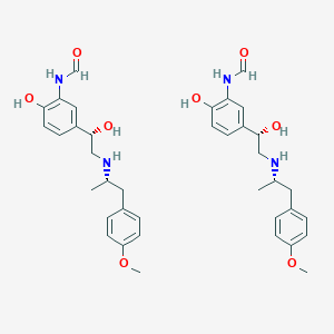 N-[2-hydroxy-5-[(1S)-1-hydroxy-2-[[(2S)-1-(4-methoxyphenyl)propan-2-yl]amino]ethyl]phenyl]formamide