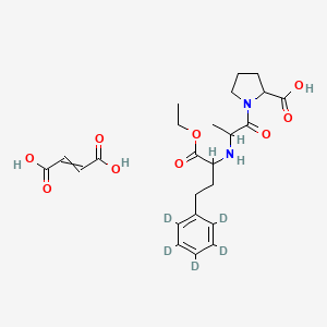 molecular formula C24H32N2O9 B10787622 MK-421 (D5 maleate) 