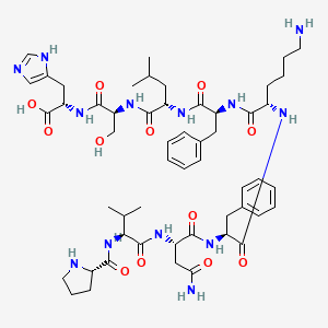 molecular formula C53H77N13O12 B10787760 Hemopressin (rat) 