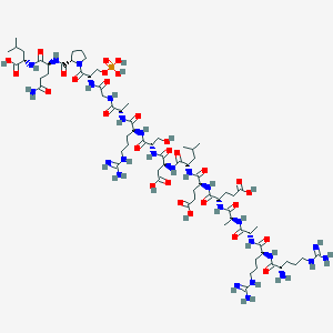 L-Leucine,L-arginyl-L-arginyl-L-alanyl-L-alanyl-L-a-glutamyl-L-a-glutamyl-L-leucyl-L-a-aspartyl-L-seryl-L-arginyl-L-alanylglycyl-O-phosphono-L-seryl-L-prolyl-L-glutaminyl-