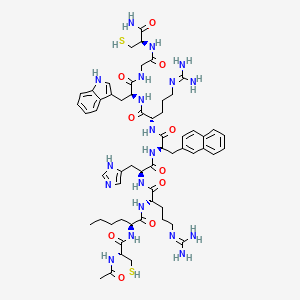 molecular formula C58H81N19O10S2 B10787796 Ac-Cys-Nle-Arg-His-D-2Nal-Arg-Trp-Gly-Cys-NH2 