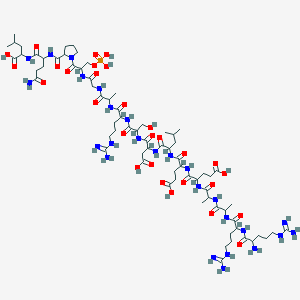 molecular formula C71H123N26O29P B10787826 Rraaeeldsragspql 