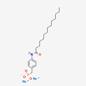 disodium;N-[4-(phosphonatomethyl)phenyl]tetradecanamide