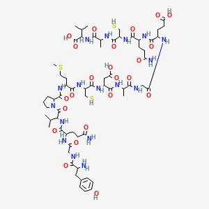 molecular formula C64H99N17O23S3 B10787955 Ygqvpmcdag eqcav 