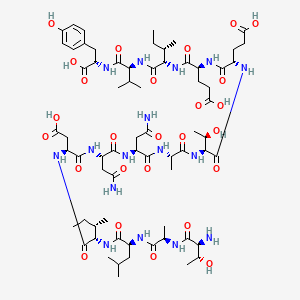 molecular formula C68H108N16O26 B10788003 Prosaptide TX14(A) 