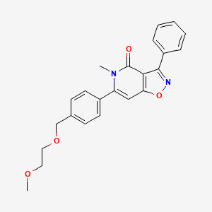 6-{4-[(2-methoxyethoxy)methyl]phenyl}-5-methyl-3-phenyl-4H,5H-[1,2]oxazolo[4,5-c]pyridin-4-one