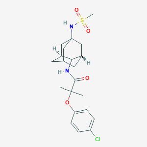 2-(4-chlorophenoxy)-N-[(1S,3S)-5-(methanesulfonamido)-2-adamantyl]-2-methylpropanamide