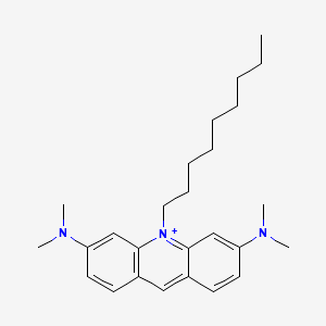 molecular formula C26H38N3+ B10788285 3,6-Bis(dimethylamino)-10-nonylacridinium CAS No. 81650-07-9