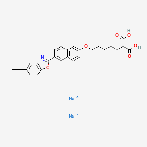 molecular formula C29H31NNa2O6 B10788295 CID 131882845 