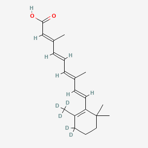 molecular formula C20H28O2 B10788312 9-cis-Retinoic Acid-d5 