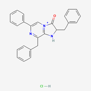 molecular formula C26H23ClN3O+ B10788321 Coelenterazine 400a (hydrochloride) 