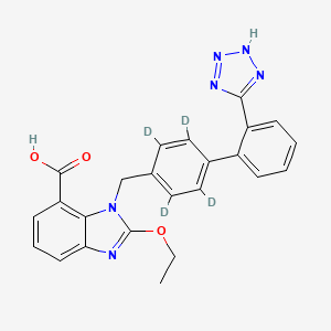 molecular formula C24H20N6O3 B10788324 Candesartan-d4 