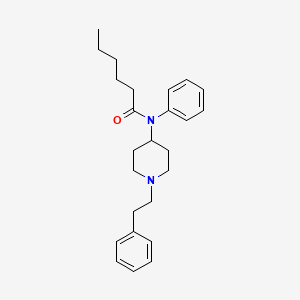 molecular formula C25H34N2O B10788337 Hexanoyl fentanyl CAS No. 2583550-66-5