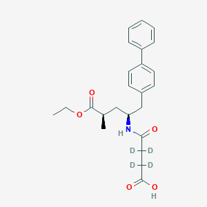 molecular formula C24H29NO5 B10788346 Sacubitril-d4 