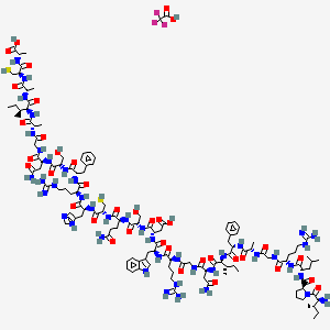 molecular formula C131H199F3N42O37S2 B10788349 H-Ile-Pro-Leu-Arg-Gly-Ala-Phe-Ile-Asn-Gly-Arg-Trp-Asp-Ser-Gln-Cys-His-Arg-Phe-Ser-Asn-Gly-Ala-Ile-Ala-Cys-Ala-OH.TFA 