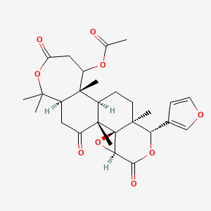 [(1R,2R,4S,7S,8S,11R,12R,18R)-7-(furan-3-yl)-1,8,12,17,17-pentamethyl-5,15,20-trioxo-3,6,16-trioxapentacyclo[9.9.0.02,4.02,8.012,18]icosan-13-yl] acetate