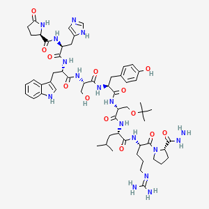 molecular formula C58H83N17O13 B10788422 Buserelin-NHNH2 (trifluoroacetate salt) 