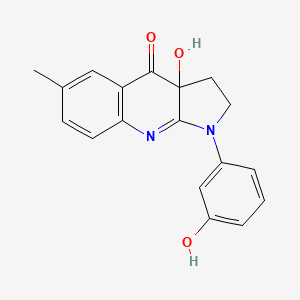 molecular formula C18H16N2O3 B10788426 (S)-3'-hydroxy Blebbistatin 