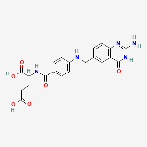 molecular formula C21H21N5O6 B10788444 Dideazafolate 