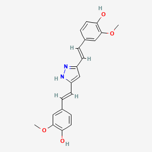 molecular formula C21H20N2O4 B10788459 Hydrazinocurcumin 