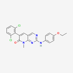 molecular formula C22H18Cl2N4O2 B10788462 6-(2,6-dichlorophenyl)-2-[(4-ethoxyphenyl)amino]-8-methyl-7H,8H-pyrido[2,3-d]pyrimidin-7-one 