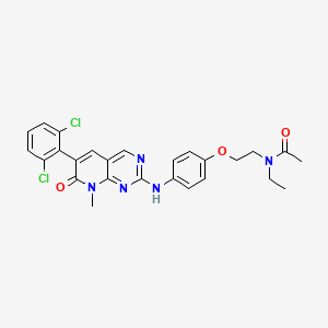 N-[2-(4-{[6-(2,6-dichlorophenyl)-8-methyl-7-oxo-7H,8H-pyrido[2,3-d]pyrimidin-2-yl]amino}phenoxy)ethyl]-N-ethylacetamide