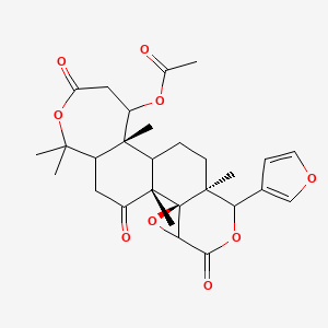 [(1R,2R,8S,12R)-7-(furan-3-yl)-1,8,12,17,17-pentamethyl-5,15,20-trioxo-3,6,16-trioxapentacyclo[9.9.0.02,4.02,8.012,18]icosan-13-yl] acetate