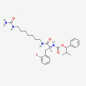 [(R)-2-(2-Fluoro-phenyl)-1-methyl-1-(7-ureido-heptylcarbamoyl)-ethyl]-carbamic acid (S)-2-methyl-1-phenyl-propyl ester