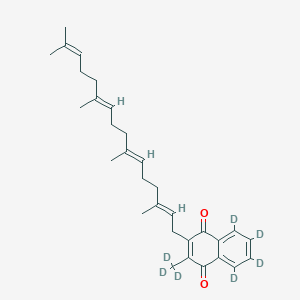 molecular formula C31H40O2 B10788540 Menaquinone 4-d7 