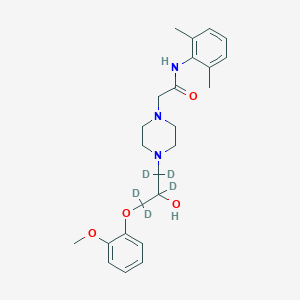 molecular formula C24H33N3O4 B10788584 Ranolazine-d5 