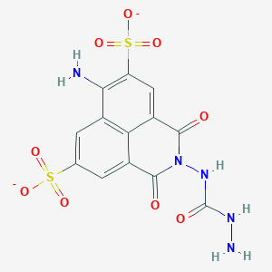 molecular formula C13H9N5O9S2-2 B10788605 Lucifer yellow carbohydrazide dye(2-) 