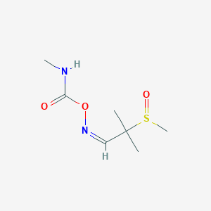 molecular formula C7H14N2O3S B10788690 2-Methyl-2-(methylsulfinyl)propanal O-((methylamino)carbonyl)oxime 