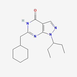 6-(Cyclohexylmethyl)-1-(1-ethylpropyl)-1,5-dihydro-4H-pyrazolo[3,4-d]pyrimidin-4-one