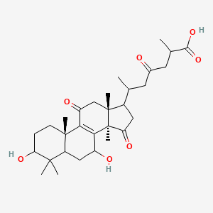 (2R,6R)-6-[(3S,5R,7S,10S,13R,14R,17R)-3,7-dihydroxy-4,4,10,13,14-pentamethyl-11,15-dioxo-2,3,5,6,7,12,16,17-octahydro-1H-cyclopenta[a]phenanthren-17-yl]-2-methyl-4-oxoheptanoic acid