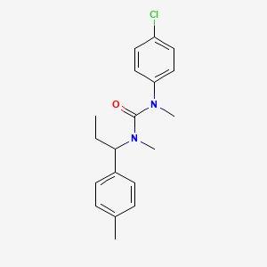 molecular formula C19H23ClN2O B10788870 1-(4-chlorophenyl)-1,3-dimethyl-3-[1-(4-methylphenyl)propyl]urea 