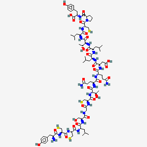 molecular formula C86H134N20O28S4 B10788890 A(9-26)Insl3 