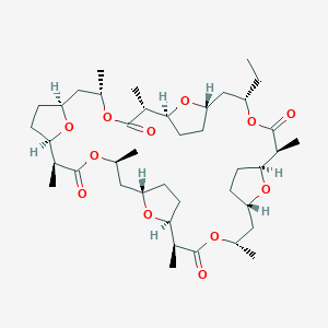 molecular formula C41H66O12 B10789089 (1S,2S,5S,7S,10S,11R,14S,16S,19R,20S,23S,25S,28S,29S,32S,34S)-5-ethyl-2,11,14,20,23,29,32-heptamethyl-4,13,22,31,37,38,39,40-octaoxapentacyclo[32.2.1.17,10.116,19.125,28]tetracontane-3,12,21,30-tetrone 