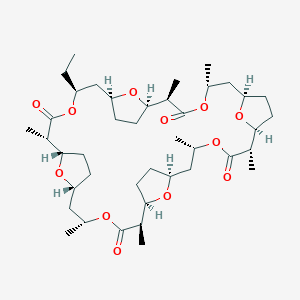 molecular formula C41H66O12 B10789105 (1S,2S,5S,7S,10R,11R,14R,16R,19S,20S,23S,25S,28R,29R,32R,34R)-5-ethyl-2,11,14,20,23,29,32-heptamethyl-4,13,22,31,37,38,39,40-octaoxapentacyclo[32.2.1.17,10.116,19.125,28]tetracontane-3,12,21,30-tetrone 