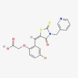 molecular formula C18H13BrN2O4S2 B10789165 SKPin C1 