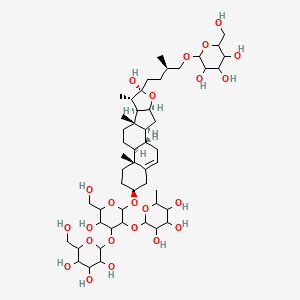 molecular formula C51H84O23 B10789169 2-[5-hydroxy-6-(hydroxymethyl)-2-[[(1S,2S,4S,6R,7S,8R,9S,12S,13R,16S)-6-hydroxy-7,9,13-trimethyl-6-[(3R)-3-methyl-4-[3,4,5-trihydroxy-6-(hydroxymethyl)oxan-2-yl]oxybutyl]-5-oxapentacyclo[10.8.0.02,9.04,8.013,18]icos-18-en-16-yl]oxy]-4-[3,4,5-trihydroxy-6-(hydroxymethyl)oxan-2-yl]oxyoxan-3-yl]oxy-6-methyloxane-3,4,5-triol 