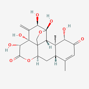 (4S,5R,7R,8R,11R,13S,17S,18S,19R)-4,5,7,8,17-pentahydroxy-14,18-dimethyl-6-methylidene-3,10-dioxapentacyclo[9.8.0.01,7.04,19.013,18]nonadec-14-ene-9,16-dione