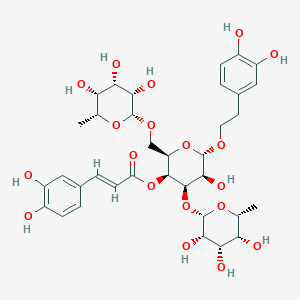 6-(3,4-Dihydroxyphenethoxy)-5-hydroxy-4-((3,4,5-trihydroxy-6-methyltetrahydro-2H-pyran-2-yl)methyl)-2-((3,4,5-trihydroxy-6-methyltetrahydro-2H-pyran-2-yl)oxy)t