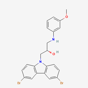 (2S)-1-(3,6-dibromocarbazol-9-yl)-3-(3-methoxyanilino)propan-2-ol