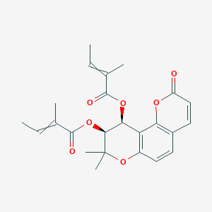 [(9S,10S)-8,8-dimethyl-9-(2-methylbut-2-enoyloxy)-2-oxo-9,10-dihydropyrano[2,3-f]chromen-10-yl] 2-methylbut-2-enoate