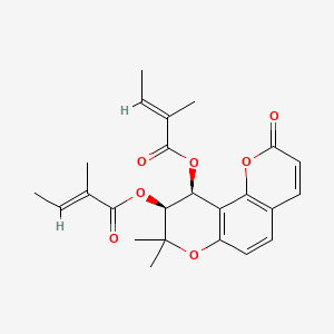 [(9S,10S)-8,8-dimethyl-9-[(E)-2-methylbut-2-enoyl]oxy-2-oxo-9,10-dihydropyrano[2,3-f]chromen-10-yl] (E)-2-methylbut-2-enoate