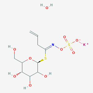 potassium;[(Z)-1-[(2S,5S)-3,4,5-trihydroxy-6-(hydroxymethyl)oxan-2-yl]sulfanylbut-3-enylideneamino] sulfate;hydrate