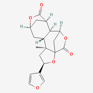 (3R,5S,6R,8R,11R,12S,13S)-3-(furan-3-yl)-5-methyl-2,9,14-trioxapentacyclo[11.2.1.18,11.01,5.06,12]heptadecane-10,15-dione