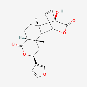 (1R,3S,5S,8R,11R,12R)-5-(furan-3-yl)-12-hydroxy-3,11-dimethyl-6,14-dioxatetracyclo[10.2.2.02,11.03,8]hexadec-15-ene-7,13-dione